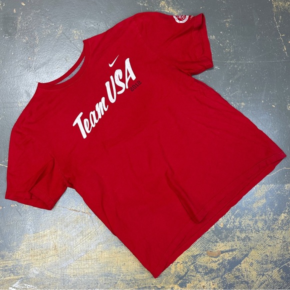 Nike Team USA 2012 London Olympics Just Do It Shirt Red XL - Picture 1 of 7